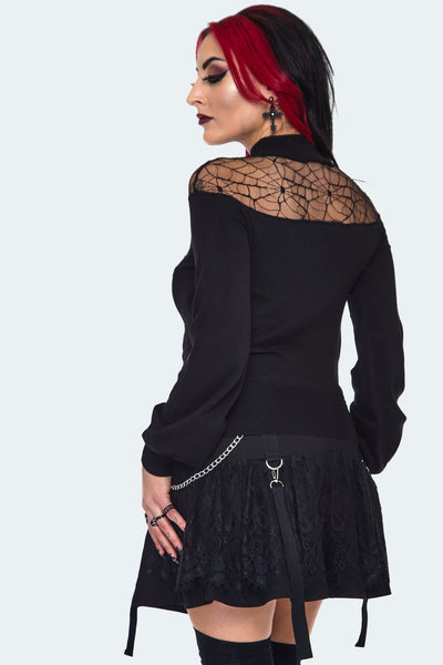 Spiderweb Lace Sweater Cats Like Us