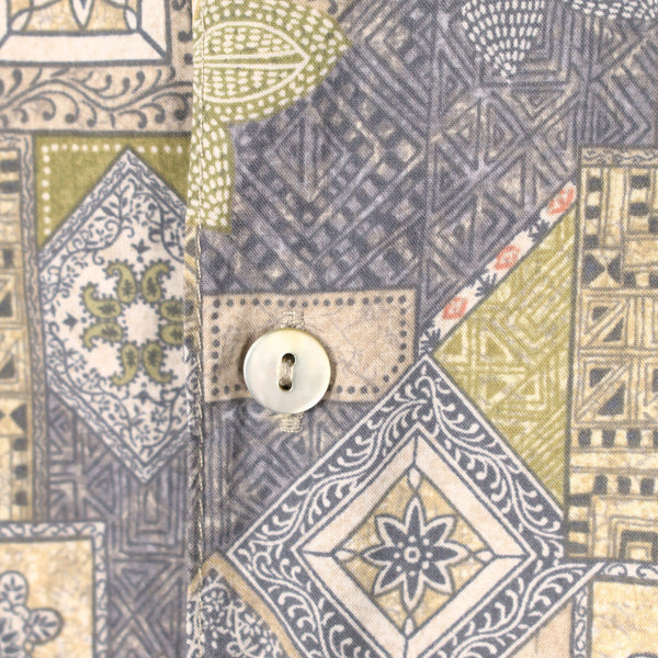 Subtle Floral Aloha Tiki Shirt Cats Like Us