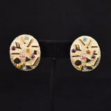 Cats Like Us Sultana Vintage Rhinestone Earrings