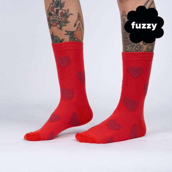 Sweet Fuzzy Hearts Socks Cats Like Us