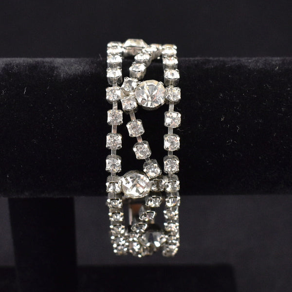 Swirl Deco Rhinestone Bracelet Cats Like Us