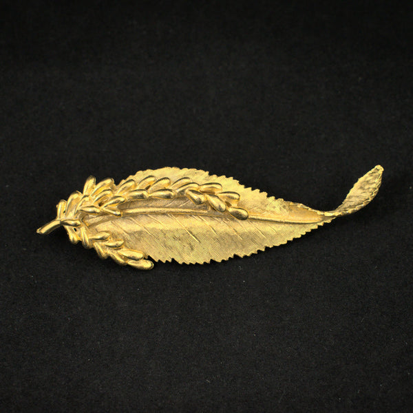 Swirl Elm Leaf Brooch Cats Like Us