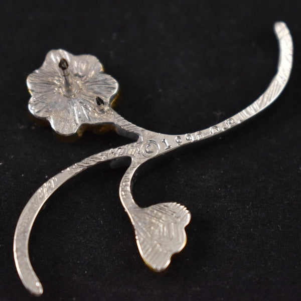 Swirl Flower Tack Pin Cats Like Us