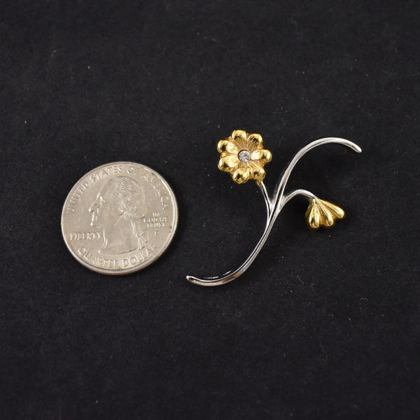 Swirl Flower Tack Pin Cats Like Us