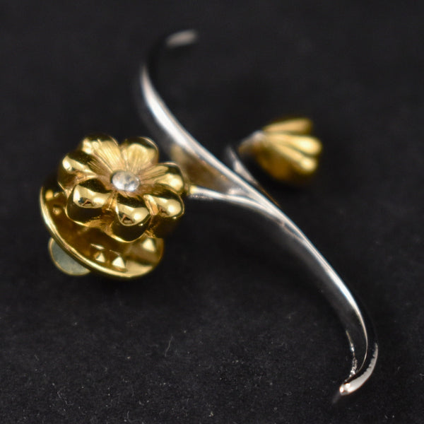 Swirl Flower Tack Pin Cats Like Us