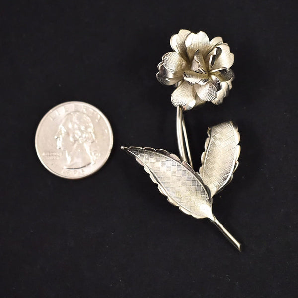 Textured Carnation Brooch Cats Like Us