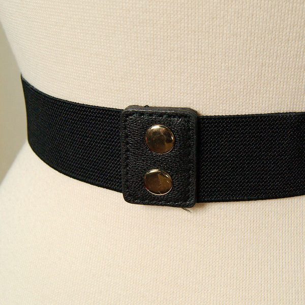 Thin Black Swirl Cinch Belt Cats Like Us