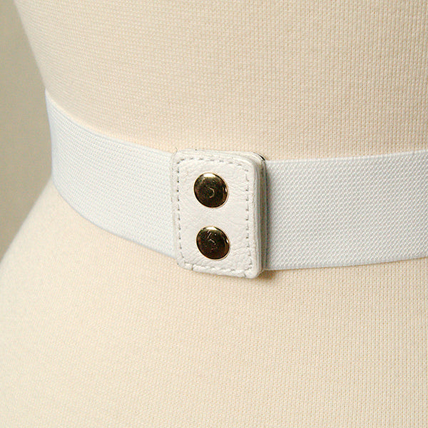 Thin White Swirl Cinch Belt Cats Like Us
