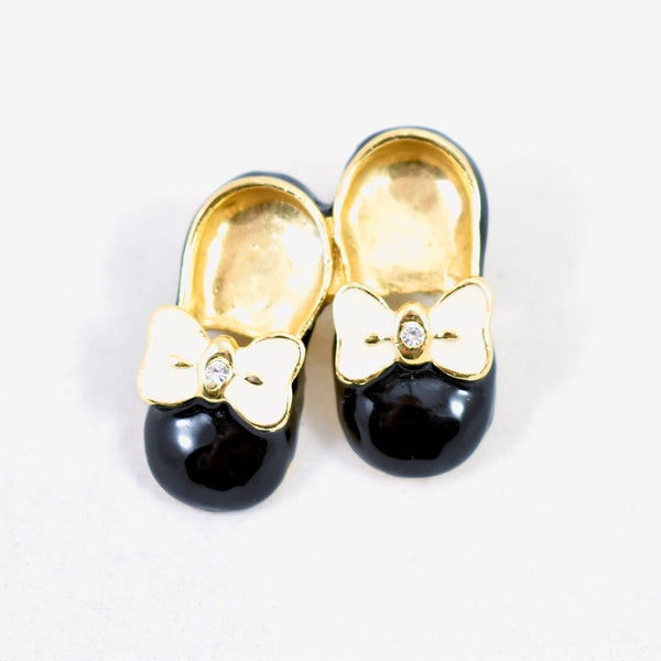 Tiny Black Shoes Brooch Cats Like Us