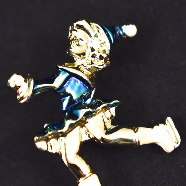 Tiny Ice Skater Pin Brooch Cats Like Us