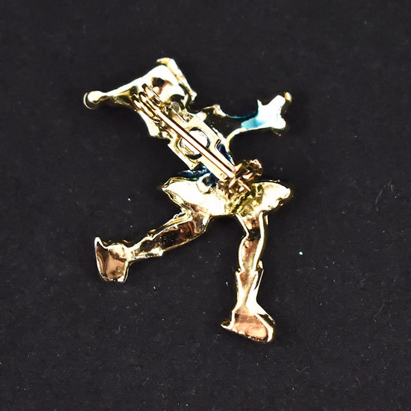 Tiny Ice Skater Pin Brooch Cats Like Us