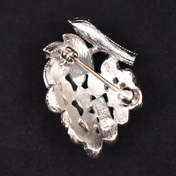 Tiny Silver Grapes Brooch Cats Like Us