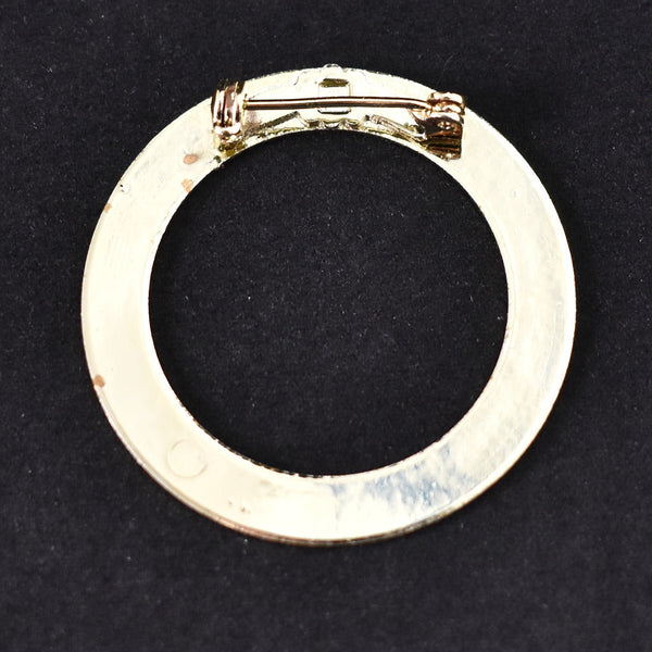 Tracks Vintage Circle Brooch Cats Like Us