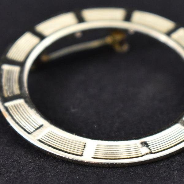 Tracks Vintage Circle Brooch Cats Like Us
