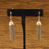 Cats Like Us Trifari Tassel Chain Earrings