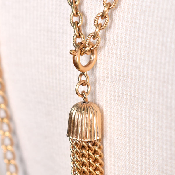 Triple Chain Tassel Necklace Cats Like Us