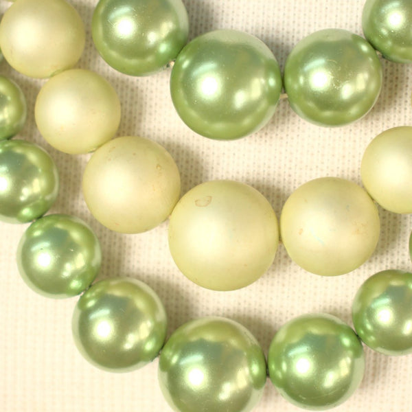 Triple Lime Pearl Necklace Cats Like Us