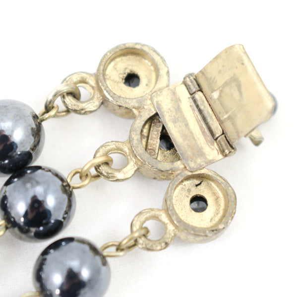 Triple Navy Bead Bracelet Cats Like Us