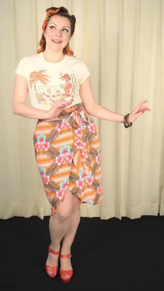 Tropical Tiki Wrap Skirt Cats Like Us