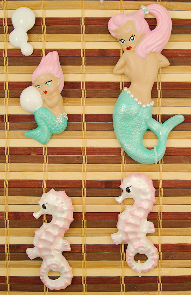 Turq Pink Haired Mermaid Deluxe Cats Like Us