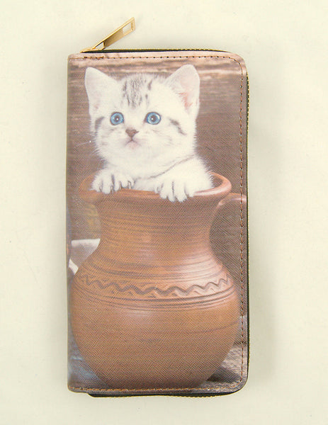 Vase Tabby Kitten Wallet Cats Like Us