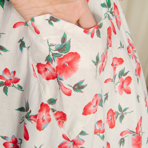 Vintage 1930s Petunia Floral Gown Cats Like Us