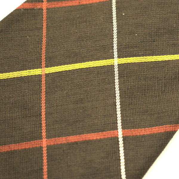 Vintage 1940s Brown Window Check Tie Cats Like Us