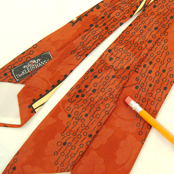 Vintage 1940s Leaves & Abstract Tie Cats Like Us