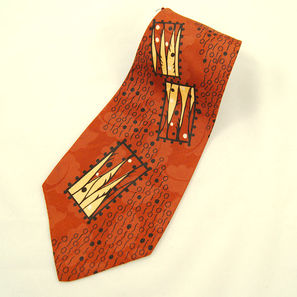 Vintage 1940s Leaves & Abstract Tie Cats Like Us