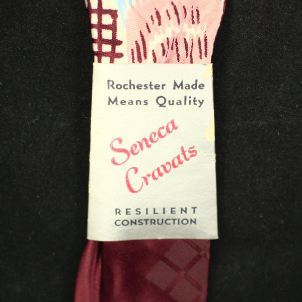 Vintage 1940s Pink & Blue Wave Tie Cats Like Us