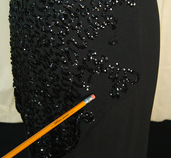 Vintage 1940s Sweetheart Sequin Dress Cats Like Us
