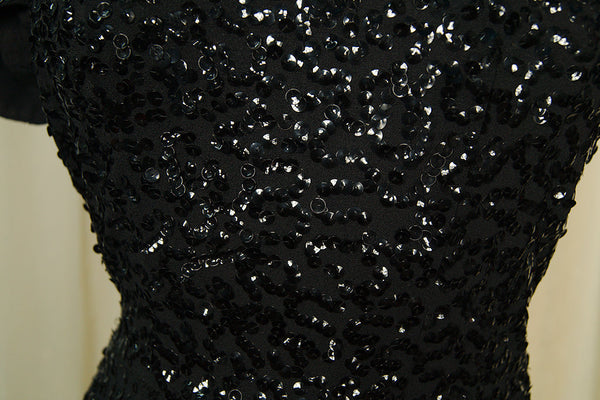 Vintage 1940s Sweetheart Sequin Dress Cats Like Us