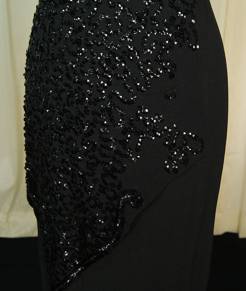 Vintage 1940s Sweetheart Sequin Dress Cats Like Us