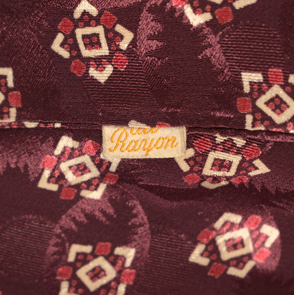 Vintage 1950s Abstract Cube Scarf Cats Like Us