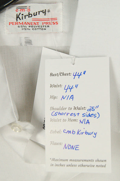 Vintage 1950s Basic Short S White Shirt Cats Like Us