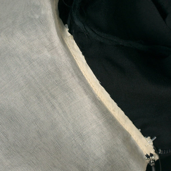 Vintage 1950s Black Big Collar Dress Cats Like Us