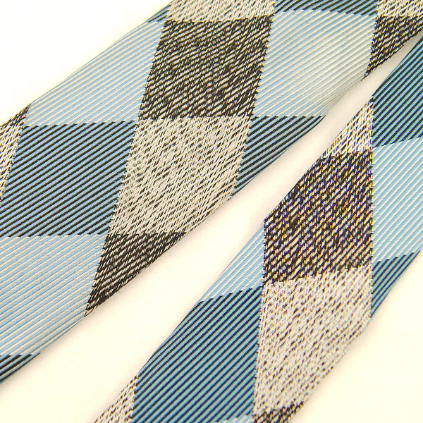 Vintage 1950s Blue & Gray Harlequin Tie Cats Like Us