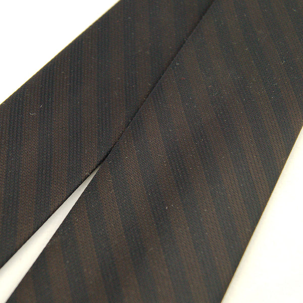 Vintage 1950s Brn & Blk Thin Stripe Tie Cats Like Us