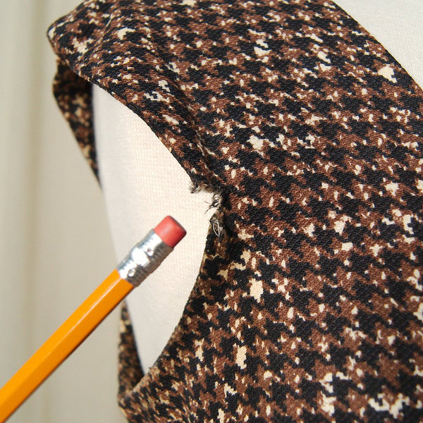Vintage 1950s Brown Houndstooth Suit Cats Like Us