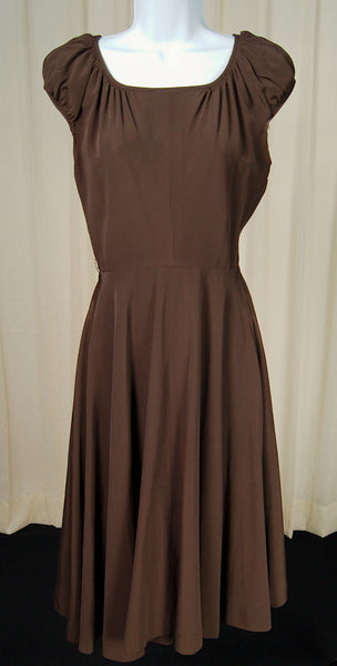 Vintage 1950s Chocolate Dress Suit Cats Like Us