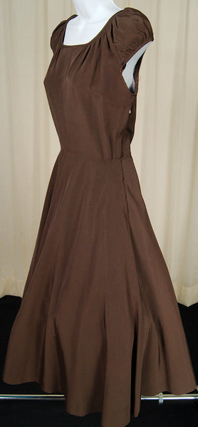 Vintage 1950s Chocolate Dress Suit Cats Like Us