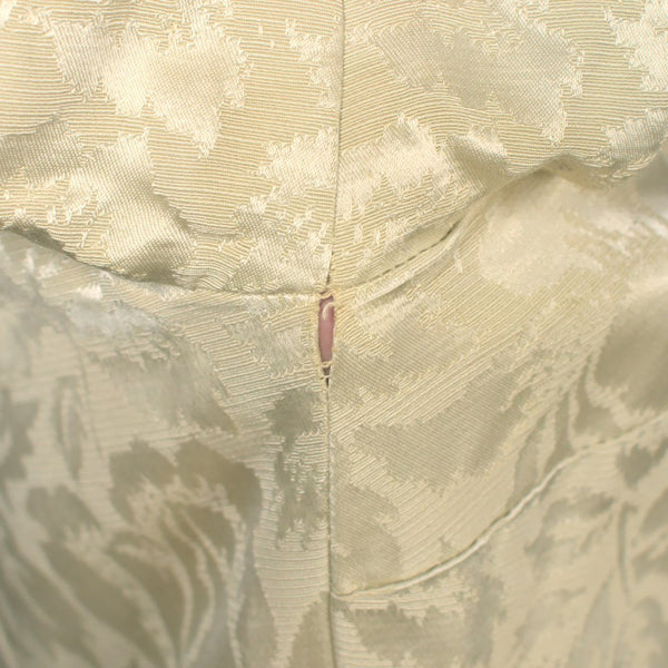 Vintage 1950s Cream Brocade Dress Suit Cats Like Us