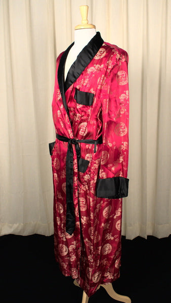 Vintage 1950s Dragon Smoking Jacket Cats Like Us