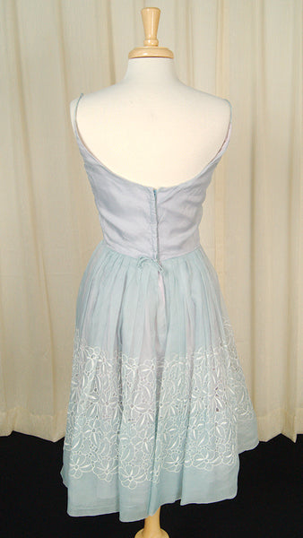 Vintage 1950s Eyelet Swing Dress Cats Like Us