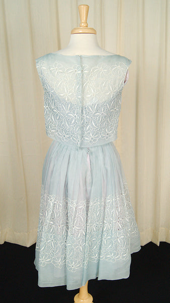 Vintage 1950s Eyelet Swing Dress Cats Like Us
