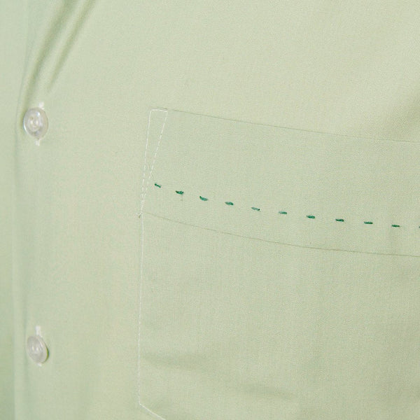 Vintage 1950s Green Contrast Mens Shirt Cats Like Us