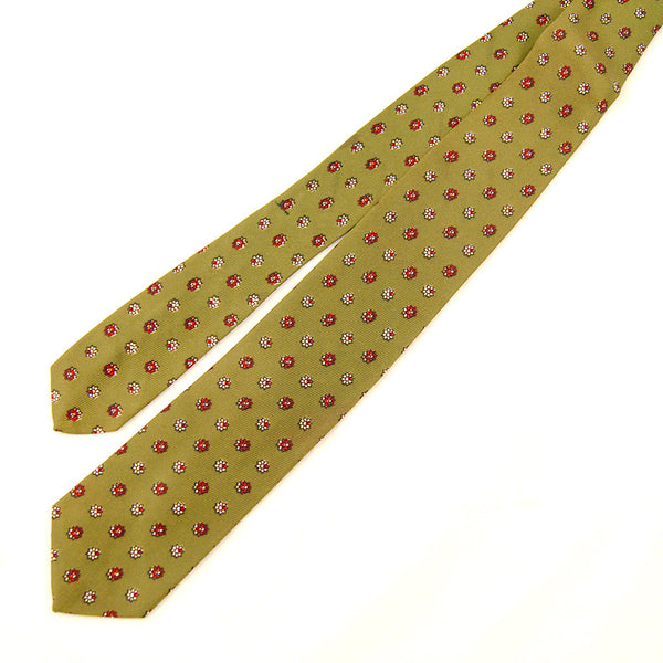 Vintage 1950s Green Tiny Floral Tie Cats Like Us