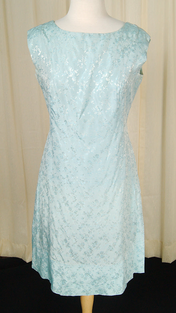Vintage 1950s Ice Blue Wrap Dress – Cats Like Us
