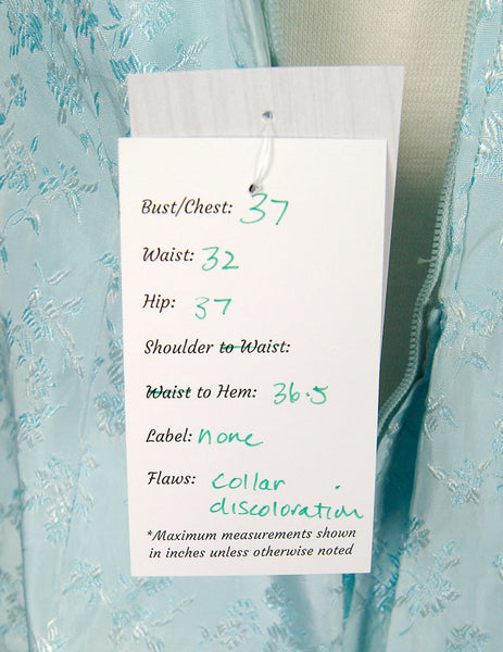 Vintage 1950s Ice Blue Wrap Dress Cats Like Us