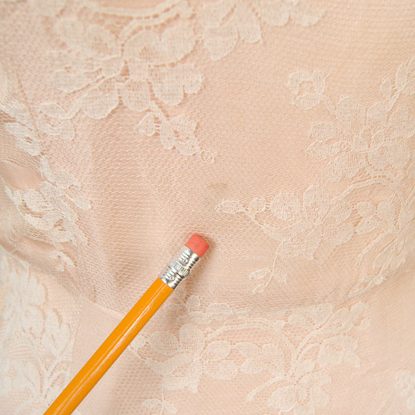 Vintage 1950s Lace Overlay Bow Dress Cats Like Us